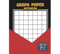 Graph Paper Notebook with 1-Inch Squares: 100 Pages, Large 8.5 x 11 Format, Thick Grid Lines Perfect for Drawing, Sketching, Math, and Engineering