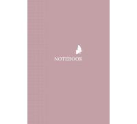Graph Paper Notebook with Butterfly: 6×9 Inches Exercise Book 100 Pages. Math, Algebra Engineering Work, Drawing, Journaling, Daily Notes, Lists, Diaries or School Projects. Cubes. Dusty Rose - White.