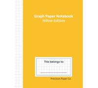 Graph Paper Notebook - Yellow Edition: Elegant and functional 8.5x11 graph paper notebook - Yellow Edition. 110 pages, white paper, matte cover. Also ... in Red, Blue, Light Blue, Green, and Black.