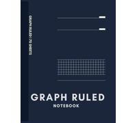 Graph Ruled Notebook: 5x5 Grid Graph Paper Notebook, 70 Sheets / 140 Pages, Classic Midnight Navy Composition Journal for School, Work & Note Taking