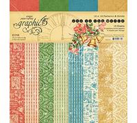 Graphic 45 - Almohadilla de papel doble, 12 "X12" 16/Pkg-Joy To The World, 8 diseños/2