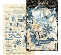 Graphic 45 Ephemera Die-Cut Assortment-The Beach Is Calling