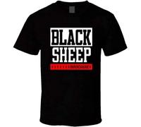 Graphic Black Sheep Music Album Rap Hip Hop Shirt Black White Tshirt Men's T-Shirt Black XXL