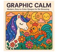 Graphic Calm Modern, Easy-To-Color Designs for De-Stressing