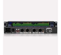 Graphic Equalizer Hifi, 31-Band Digital Equalizer, 1U Rack Mount Spectrum Analyzer, with Noise Reduction, 10 Preset Effects, High/Mid/Bass Adjustment, for Recording Studio