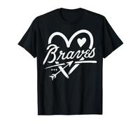 Graphic Heart Braves Apparel for Men Women Kid Boy Girl Camiseta