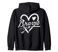 Graphic Heart Braves Apparel for Men Women Kid Boy Girl Sudadera con Capucha