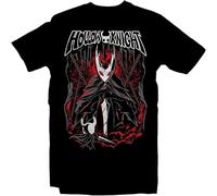 Graphic Hollowed out Hollow Knight The Old King of Hallownest Heavy Metal Mens T Shirt Black XL