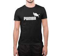 Graphic Impact Funny Pumba Trendy Cute Summer T-Shirt Hombres Mujeres Negro Negro ( M