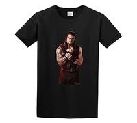 Graphic Roman Reigns Unisex 100% Cotton Short-Sleeve T-Shirts Black XXL