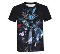 Graphic Solo Leveling - Camiseta de algodón de manga corta para adolescentes, estilo anime moderno, Negro 9, 3XL