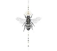 Graphic symbol of a bee: Work Notebook, Funny Office Gift for Women, Coworker, Boss, Secret Santa Gag Gift (Blank Lined Journal)