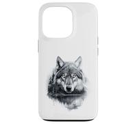 Graphic Wolf on the Hunt - Forest Wildlife Nature Tee Carcasa para iPhone 13 Pro