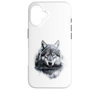 Graphic Wolf on the Hunt - Forest Wildlife Nature Tee Carcasa para iPhone 16