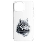 Graphic Wolf on the Hunt - Forest Wildlife Nature Tee Carcasa para iPhone 16 Pro Max