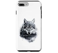 Graphic Wolf on the Hunt - Forest Wildlife Nature Tee Carcasa para iPhone 7 Plus/8 Plus