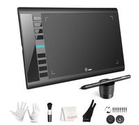 Graphics Drawing Tablet, UGEE M708 10 x 6 inch Large Drawing Tablet with 8 Hot Keys, Passive Stylus of 8192 Levels Pressure, UGEE M708 Graphic Tablet for Paint, Design, Art Creation Sketch