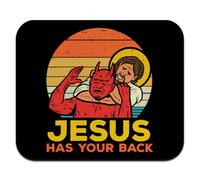 GRAPHICS & MORE Alfombrilla de ratón fina de perfil bajo Jesus Has Your Back