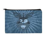 GRAPHICS & MORE Bon Jovi - Bolsa organizadora de maquillaje con forma de corazón y daga, Talla única