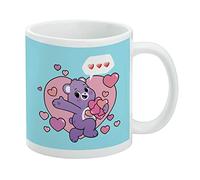 GRAPHICS & MORE Care Bears: Unlock the Magic Share Bear Sharing Hearts Taza de café de cerámica, tazas de regalo novedosas para café, té y bebidas calientes, 325 ml, color blanco