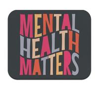GRAPHICS & MORE Mental Health Matters - Alfombrilla de mouse fina de perfil bajo