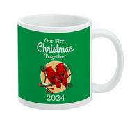 GRAPHICS & MORE Our First Christmas Together 2024 - Taza de café de cerámica para recién casados, diseño de cardenales rojos en la rama, tazas de regalo novedosas para café, té y bebidas calientes, 11
