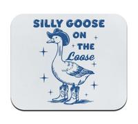 GRAPHICS & MORE Silly Goose on The Loose - Alfombrilla de ratón fina de perfil bajo
