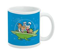 GRAPHICS & MORE The Jetsons Family Taza de café de cerámica, tazas de regalo novedosas para café, té y bebidas calientes, 11 onzas, color blanco