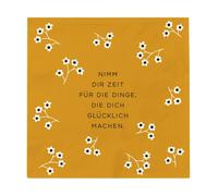 Graphics Werkstatt Servilletas con mensaje, 20 unidades, 12,5 x 12,5 cm, color amarillo
