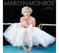 Graphique Mini calendario de pared de Marilyn Monroe 2026, 7 x 7 pulgadas, papel grueso, organizador para el hogar y la oficina, cuadrícula mensual grande, 3 idiomas y días festivos marcados, página