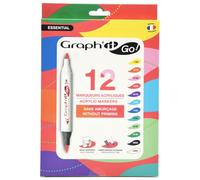 GRAPH'IT GO - Set de 12 rotuladores acrílicos - Essential