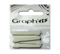 Graph'it - Recambio para rotuladores de alcohol Brush - Pack de 6: Punta biselada grande de poliéster - Sencillo y económico