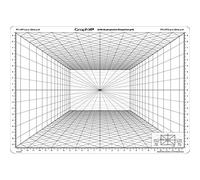 Graph'it - Rejilla de Perspectiva Flexible - Herramienta de Dibujo para Estudiantes y Profesionales - Modelo de Perspectiva Frontal - Uso Múltiple - Formato A4