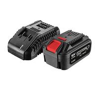 GRAPHITE Batería de 4 Ah con cargador E+ Kit: 58G004 | Batería de ion de litio de 4,0 Ah, 58G002, 2,3 A, garantiza una carga sin el riesgo de pérdida de capacidad