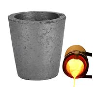 Graphite Crucibles, Metal Furnace Refining Tool Mold, Durable High-Heat Resistant for Garage Workshop, Backyard Blacksmith Shop, Factory Use, Jewelry Studio Casting and Melting