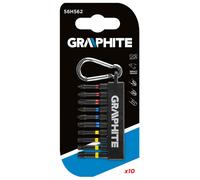 Graphite juego de 10 brocas de percusión ph1/2/3, pz1/2/3, tx25/27/30
