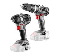 GRAPHITE Juego de herramientas eléctricas inalámbricas sin batería (varias opciones, sin batería, ideal para el trabajo en casa y en el taller (taladro/destornillador + destornillador)