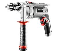 GRAPHITE Martillo perforador de 720 W, velocidad fácil, mango de llave de 13 mm, rotación en sentido antihorario, 0-3000 min, cable de 3 m, maletín de transporte
