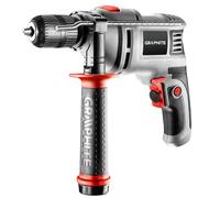 GRAPHITE Taladro percutor 550 W, portabrocas de 13 mm, 0-3000 rpm, maletín + 10 brocas