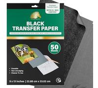 Graphite Transfer Tracing Carbon Paper - 9" x 13" - 50 Sheets - MyArtscape (Black)