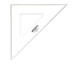 Graphoplex ángulo de 45 ° 3 bordes mancha 26 cm transparente