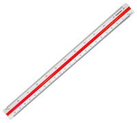 Graphoplex Cutch Triangular Reducción Gobernante Escala 1:20 a 1: 125 30 cm