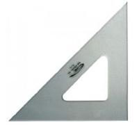 Graphoplex - Escuadra (45 ° 3 bordes rectos transparente, color transparente 50 cm