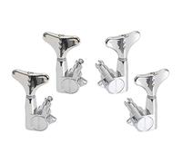 GraphTech PRB-4220-C0 Ratio Bass Machine Heads with Y-Style Button - Juego de 4 cuerdas (2 + 2, cromado)