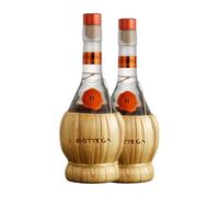 Grappa Bottega Fiasco Chianti Botella Medium 50 cl (Caja de 2 Botella Medium de 50 cl)