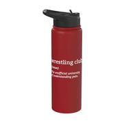 Grappling Deportes de lucha Definición divertida Club de lucha libre Stainless Steel Insulated Water Bottle