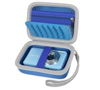 Grapsa Funda para cámara digital Camkory Kodak Pixpro/VAHOIALD/Sony DSCW800 830/Canon PowerShot 180 190. Soporte de almacenamiento para cámaras de vlogging y accesorios (solo funda), azul, small