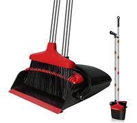 GRAREND Juego de Escoba y recogedor para el hogar, Escoba Vertical de 55 Pulgadas y recogedor con Mango Largo, Barrido de Escoba de vestíbulo para casa, Cocina, habitación, Oficina, Suministros de