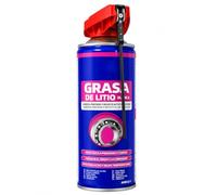 Grasa Blanca de Litio en Spray 400 ml, Lubricante Multiusos con Cánula de Precisión, Alta Adherencia y Protección Anticorrosión para Bisagras, Rodamientos, Engranajes y Guías, 1 Unidad