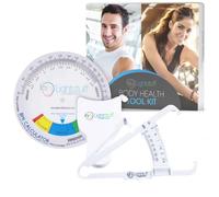 Grasa corporal pinza, cinta métrica, corporal IMC Calculadora - instrucciones para red Apparel y grasa corporal tablas incluido